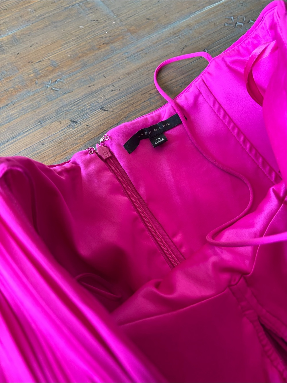 Alex Marie size 14 hot pink dress - Picture 4 of 16